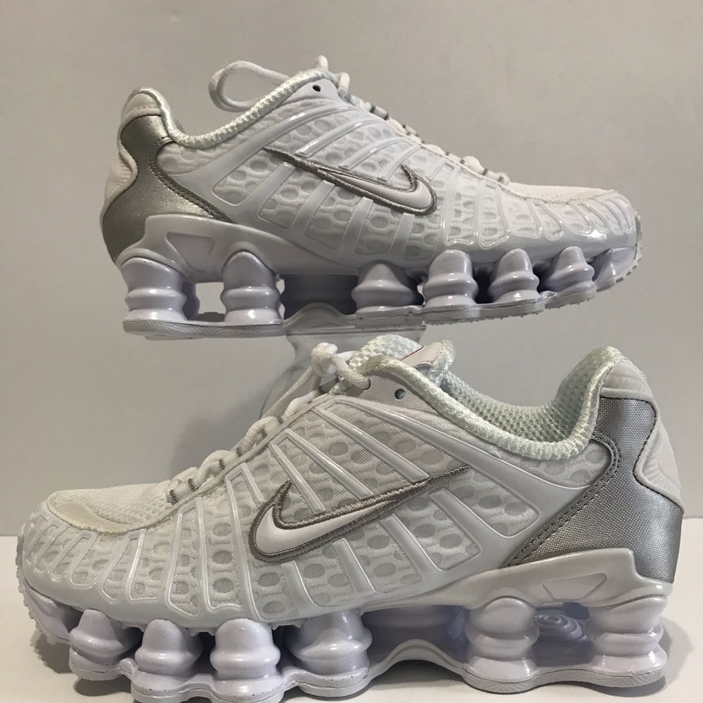2019 WOMEN’S NIKE SHOX TL WHITE METALLIC SILVER